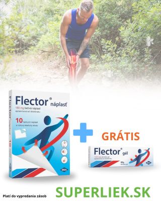 Nakúpte výhodne na SUPERLIEK.SK K nákupu Flector náplasti 10ks dostanete Flector gél 60g ako DARČEK🎁💚 To sa oplatí✨...